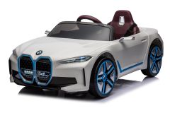 12V BMW i4  Blanc Sous License – Voiture Electrique Pour Enfants